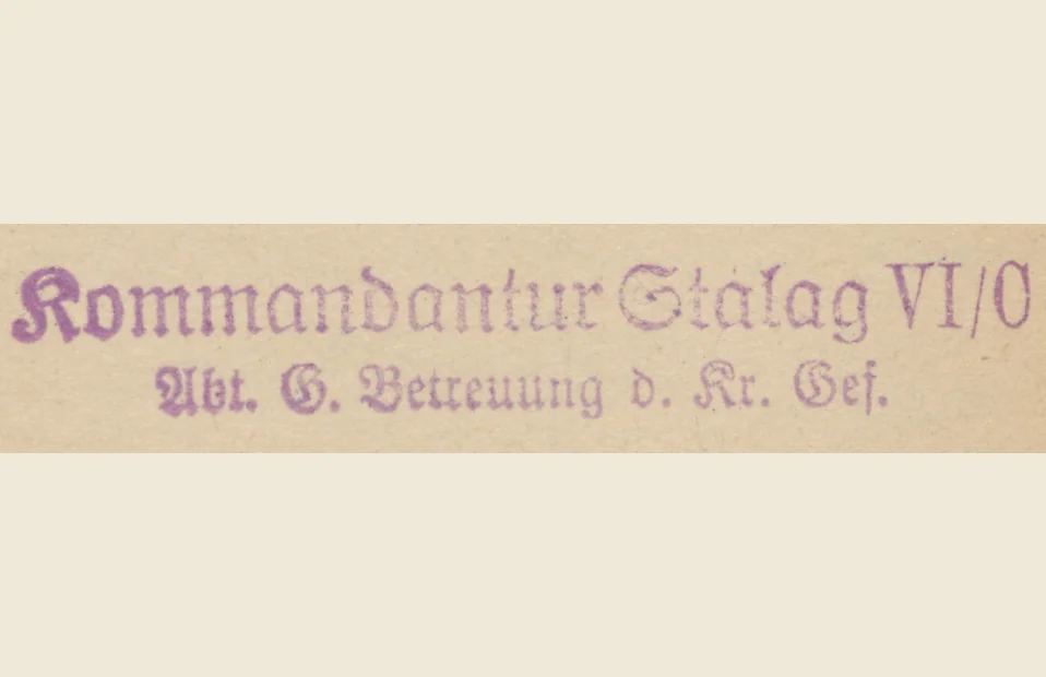 Abb. 3: Ein Band zur Versorgung von Kriegsgefangenen im Emslandlager Stalag VI/C Bathorn (Niedersachsen)