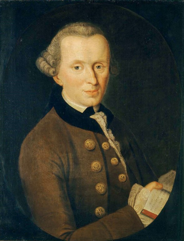 Immanuel Kant : Gemälde von Johann Gottlieb Becker (1720-1782)