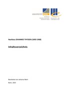 Nachlass Johannes Thyssen